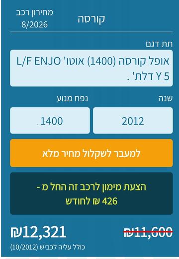 אופל Corsa